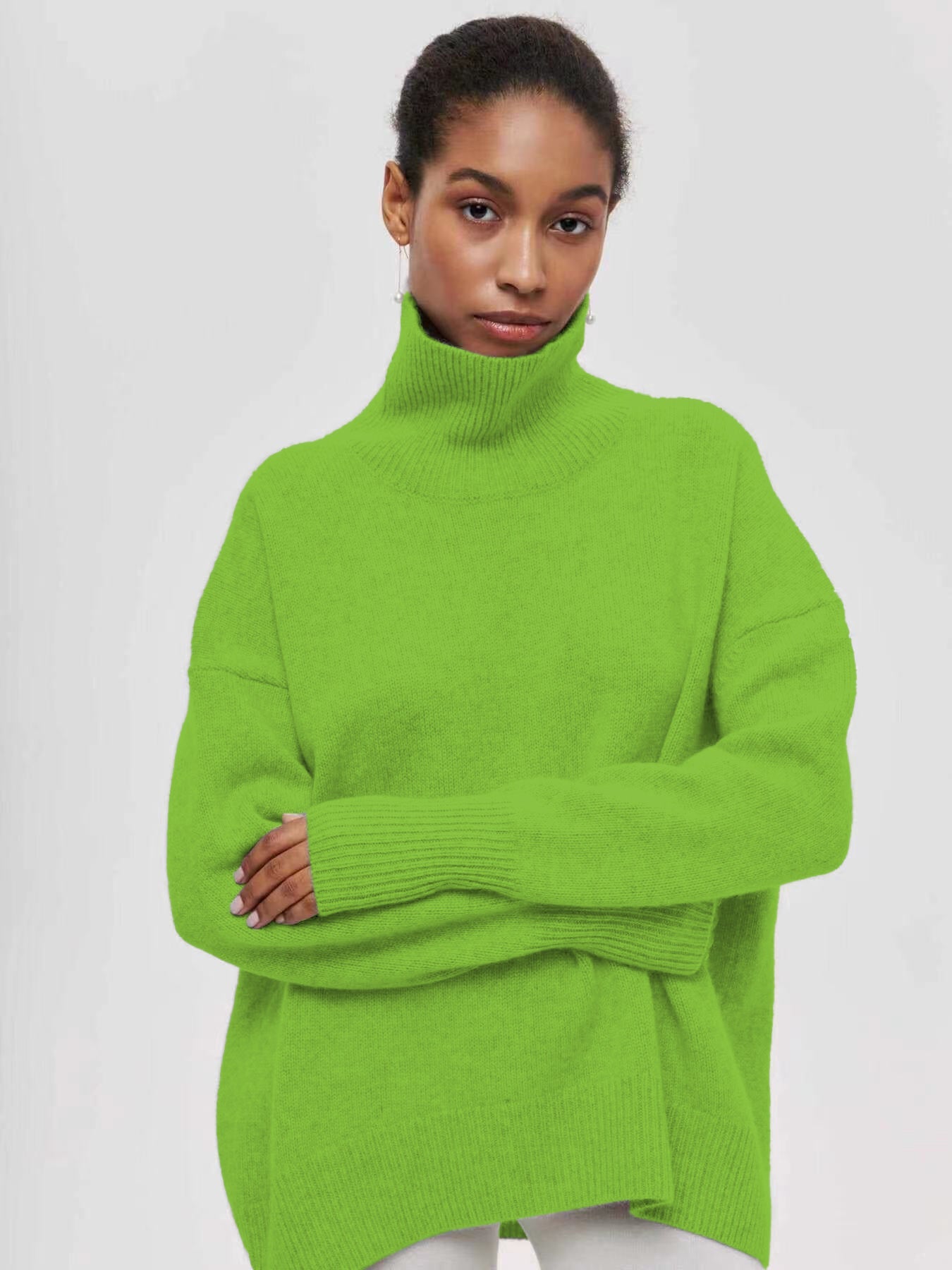 Pull surdimensionné doux et texturé pour femme