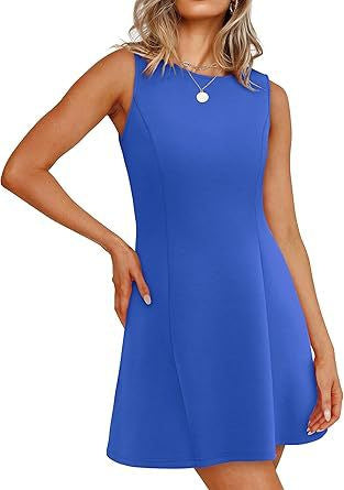 Robe d'été femme trapèze élégante courte