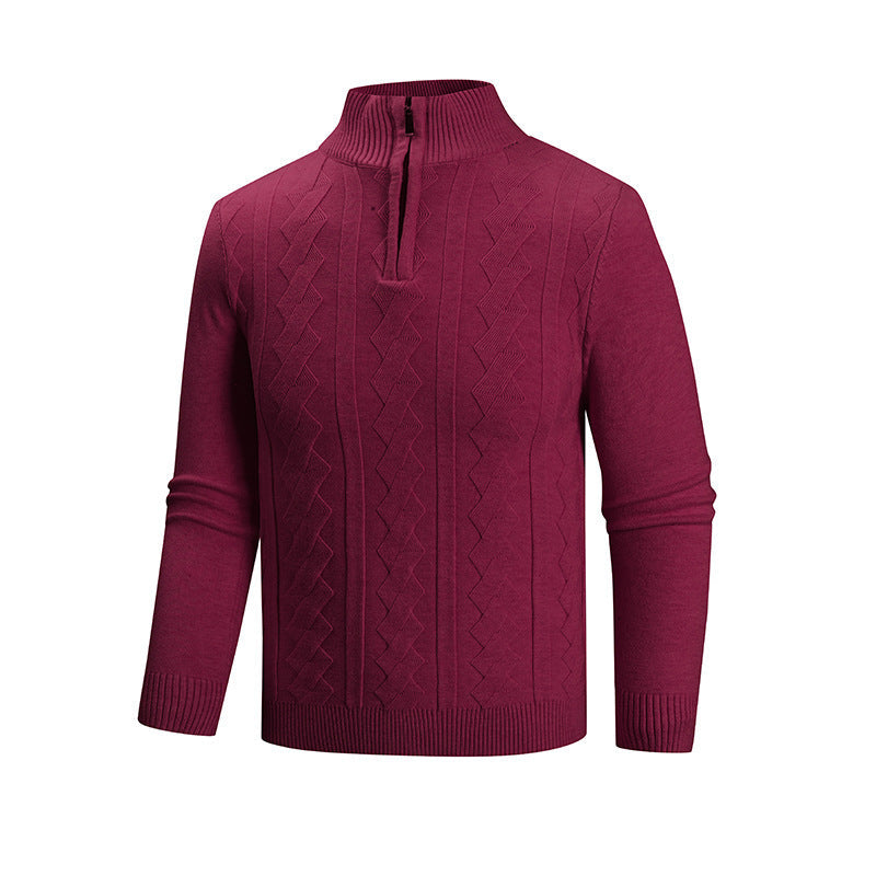 Pull Homme Col Montant Design Élégant