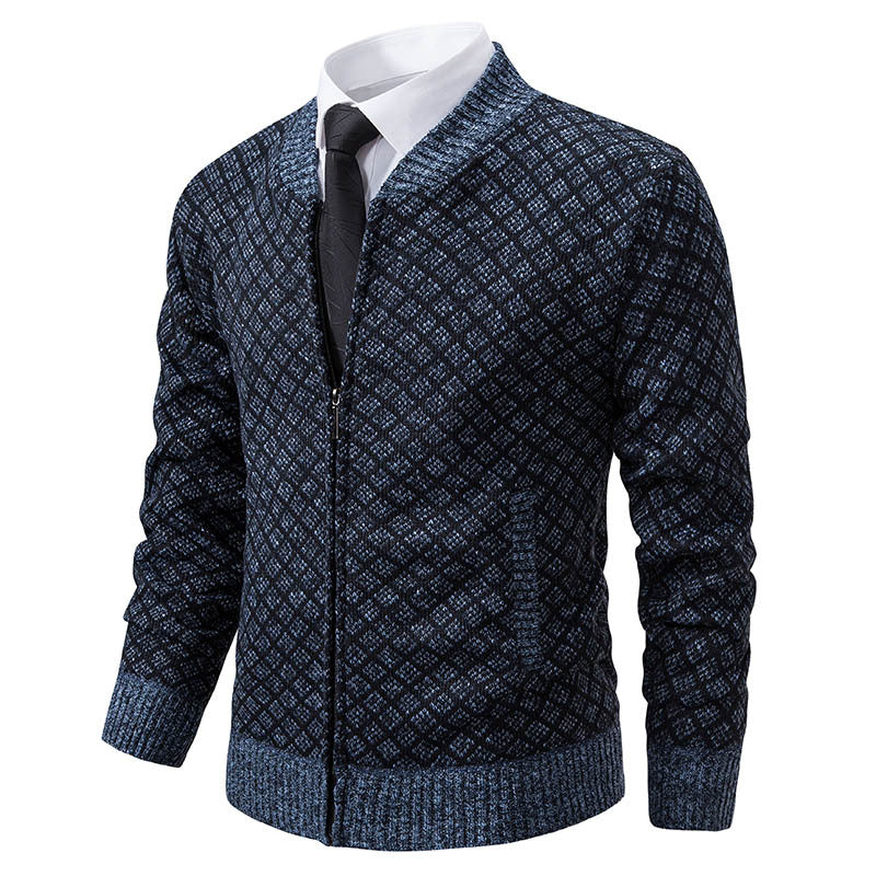 Gilet Homme Moderne Fermeture Éclair Structuré Élégant