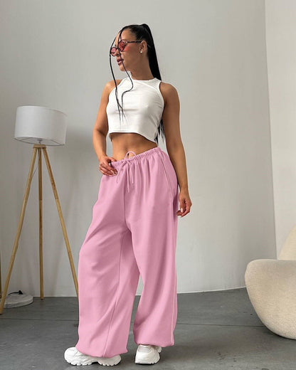 Pantalon de sport femme confortable élastique