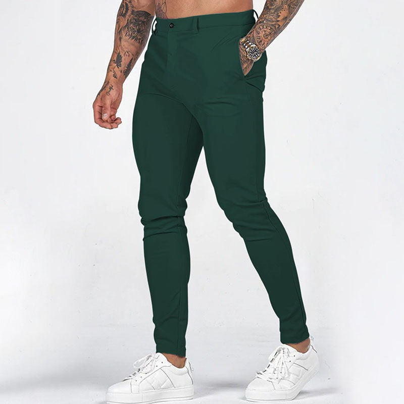 Pantalon Chino Homme Slim Fit Élégant Confortable