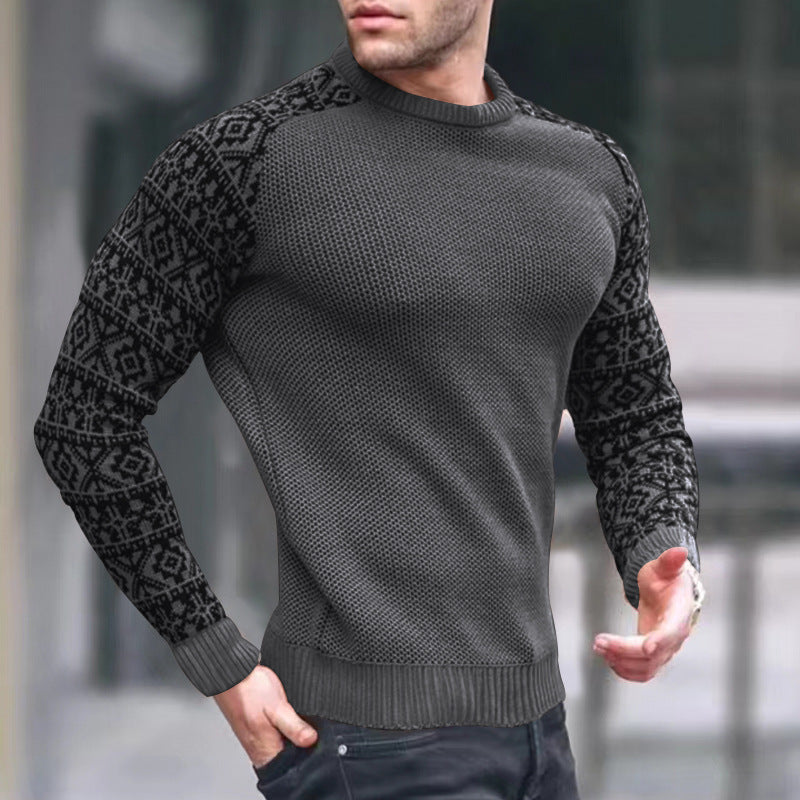 Pull en maille homme Motif graphique Style tendance