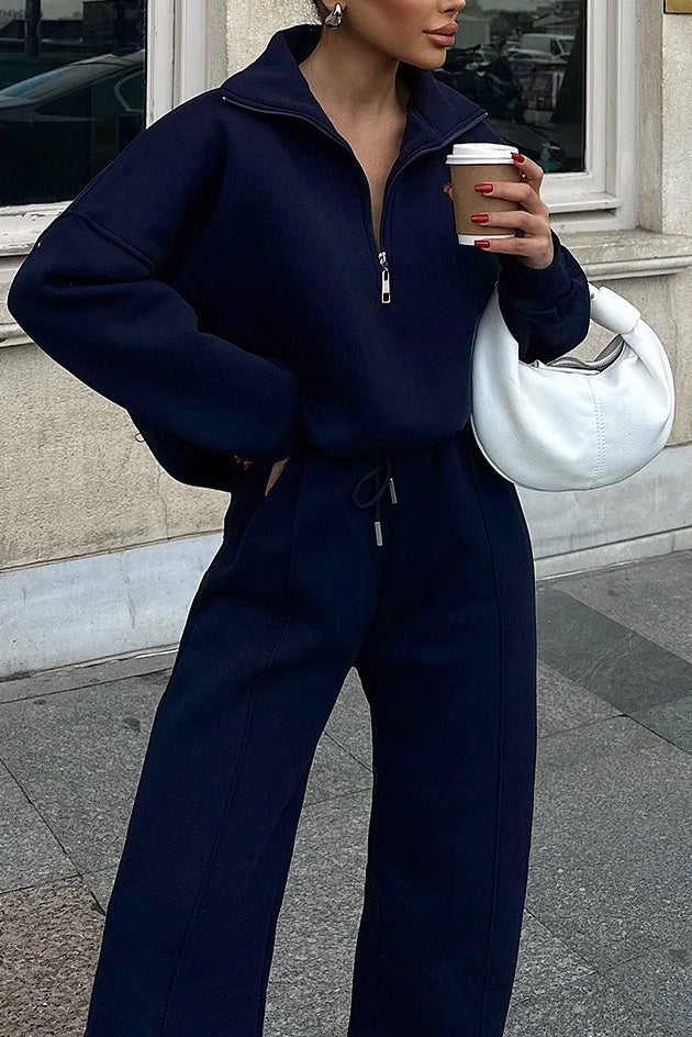 Ensemble deux pièces tendance : Sweat-shirt et pantalon de jogging