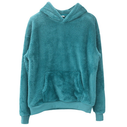 Pull polaire doux pour femme avec capuche