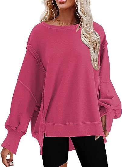 Sweat-shirt Femme Décontracté Confortable avec Fentes
