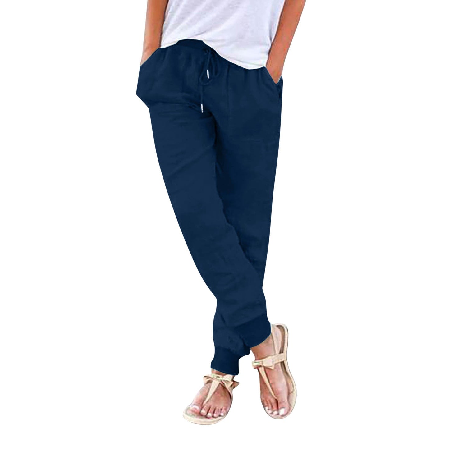 Pantalon confortable pour femme, élastique et pratique