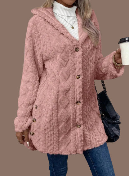 Veste Sherpa Femme Chaude Capuche
