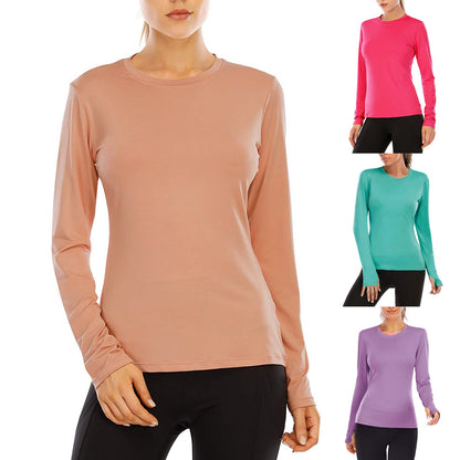 Damen Sportlongsleeve Leicht Feuchtigkeitsableitend - IdealeKleiden