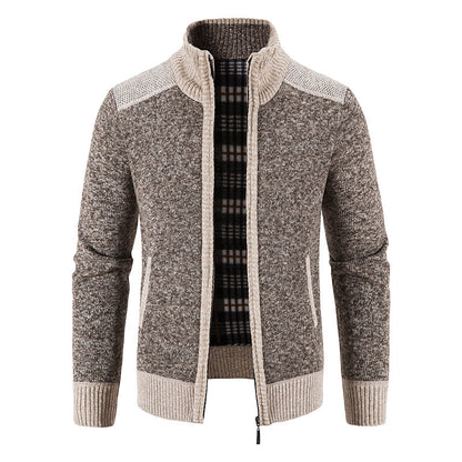 Cardigan homme moderne, fermeture éclair, design élégant