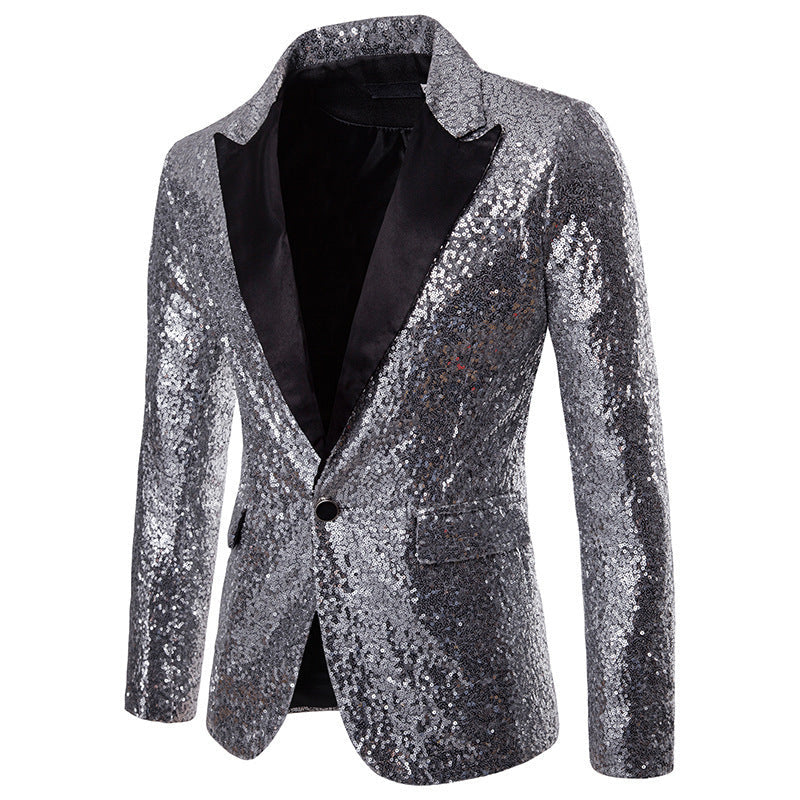 Blazer homme à paillettes design de luxe élégant