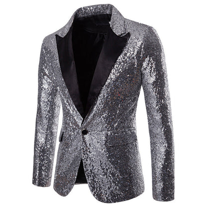Blazer homme à paillettes design de luxe élégant