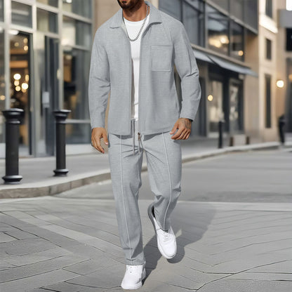 Ensemble deux pièces homme Chic décontracté Coupe slim