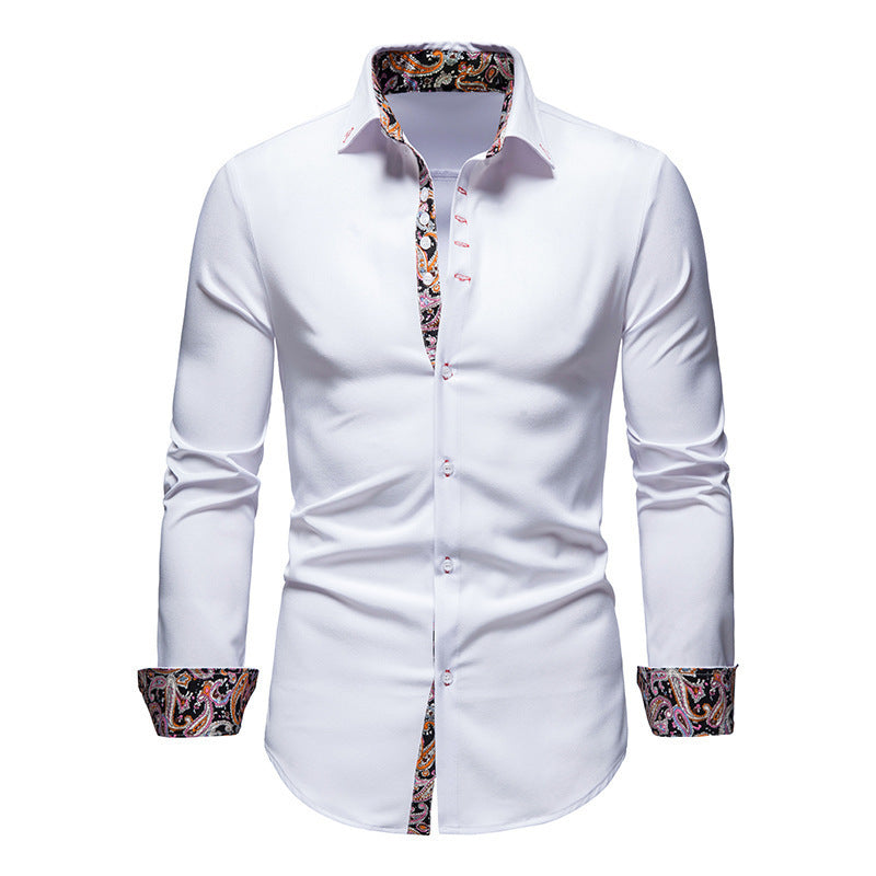 Chemise homme motif cachemire exclusive moderne