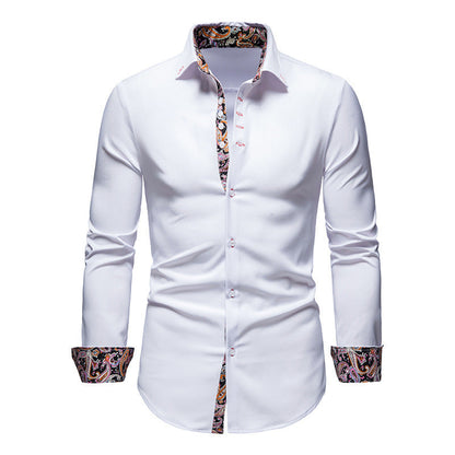 Chemise homme motif cachemire exclusive moderne