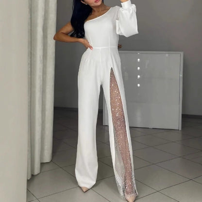 Combinaison élégante pour femme avec détails à paillettes