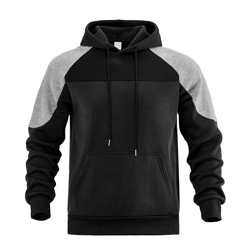 Pull de sport homme capuche lacet moderne