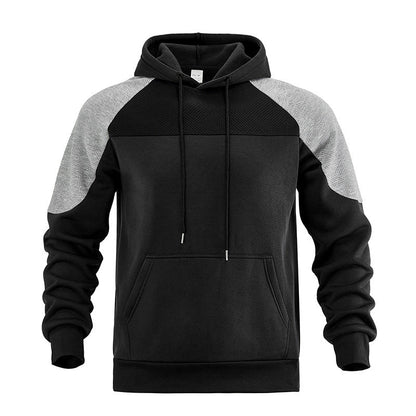 Pull de sport homme capuche lacet moderne