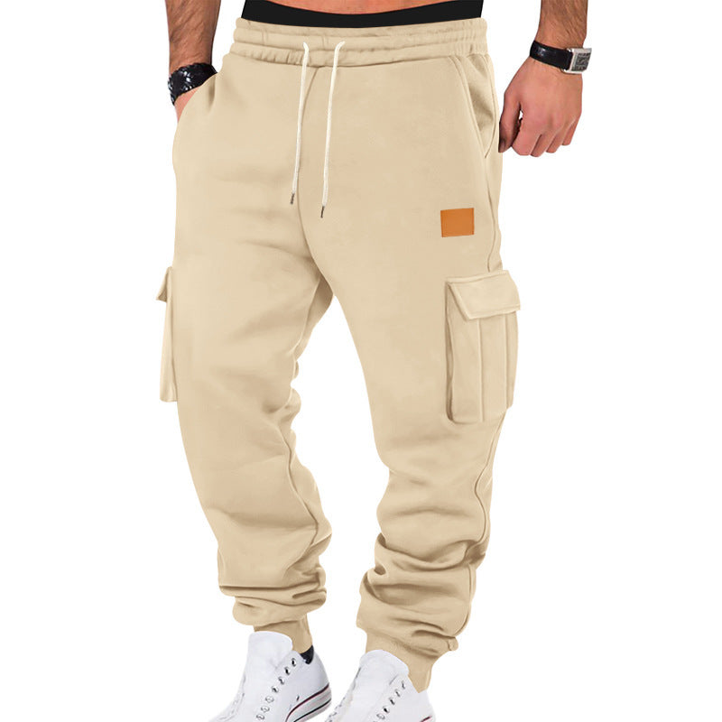 Pantalon cargo homme Confortable Élastique Avec poches latérales
