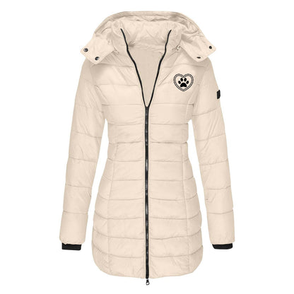 Veste mi-saison doublée à capuche pour femmes