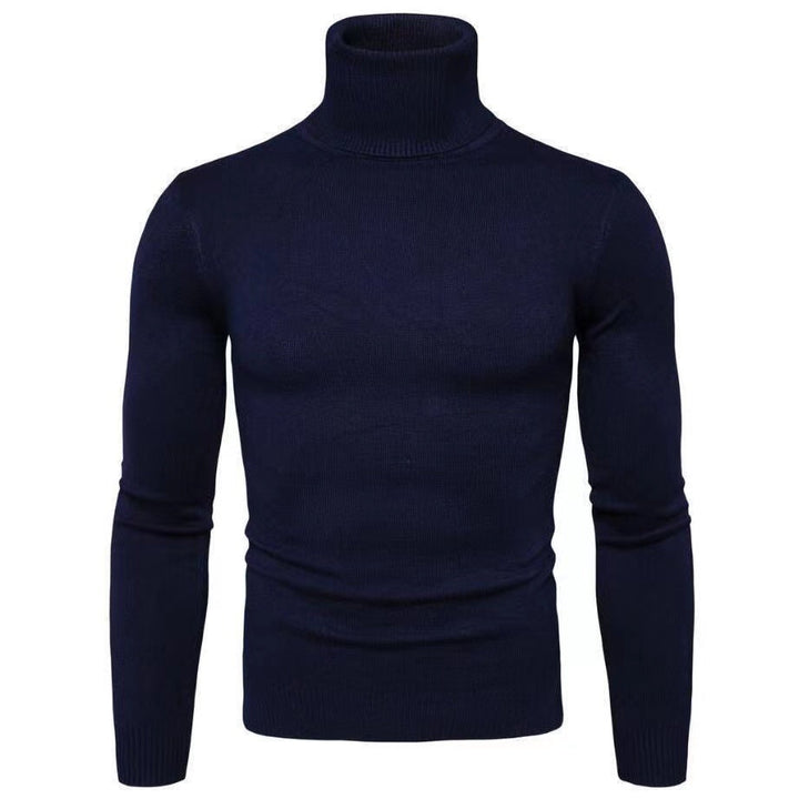 Pull col roulé en coton pour homme Design élégant