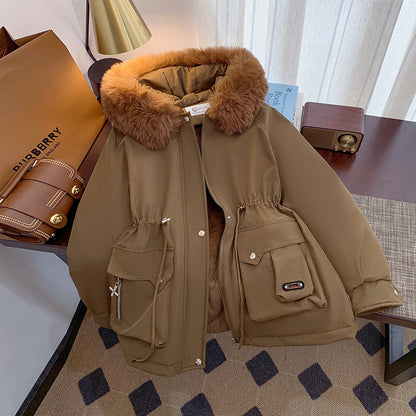 Damen Winterjacke Warm Praktisch Mit Taschen - IdealeKleiden