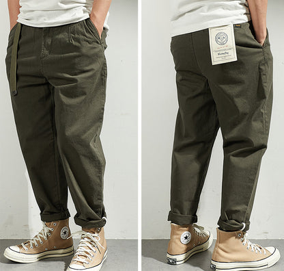 Pantalon cargo homme confortable élégant avec taille ajustable