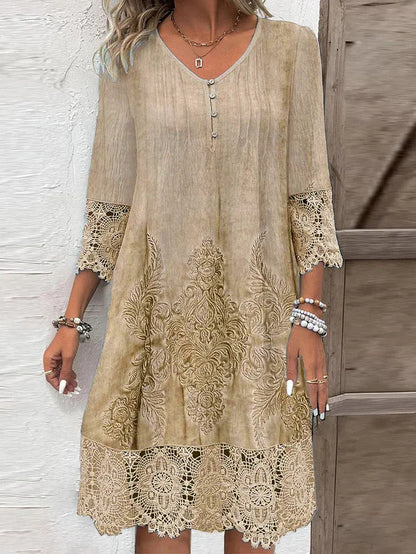 Robe d'été femme légère dentelle élégante
