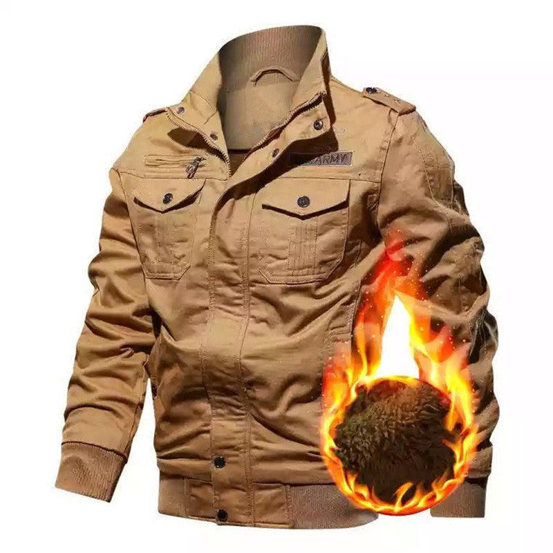 Parka d'hiver pour hommes Chaud Isolant Poches fonctionnelles