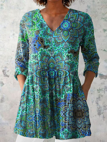 Robe d'été femme bohème chic fleurie