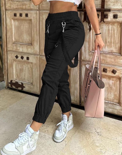 Pantalon Cargo Femme Pratique Stylé Avec Poches