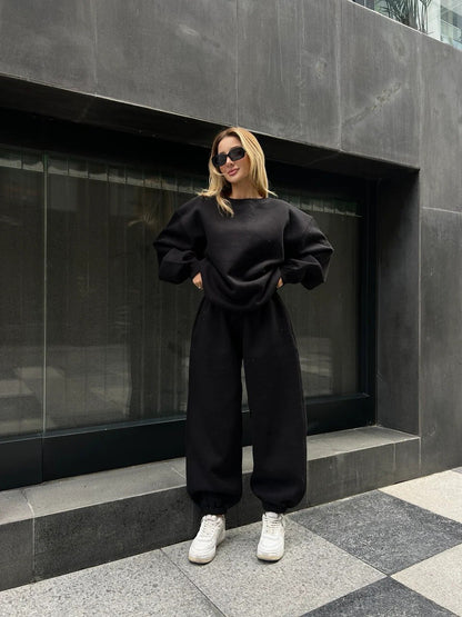 Ensemble Homewear Oversize Femme Confortable Élastique
