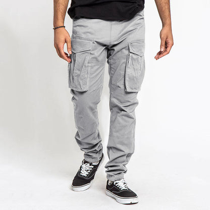 Pantalon cargo homme moderne élastique multi-poches