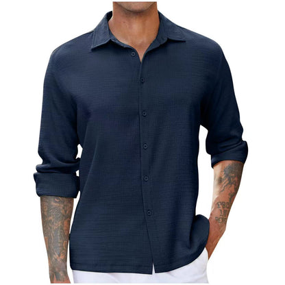 Chemise homme manches longues design élégant