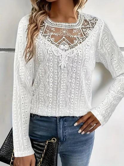 Chemisier Élégant Femme Dentelle Ajouree