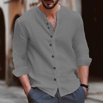 Chemise habillée pour homme, patte de boutonnage, design texturé