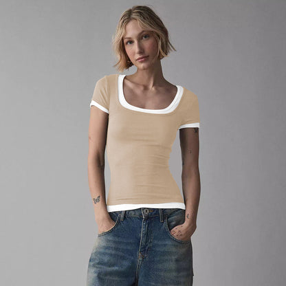 Soutien-gorge sans fil femme, coupe ajustée, col rond