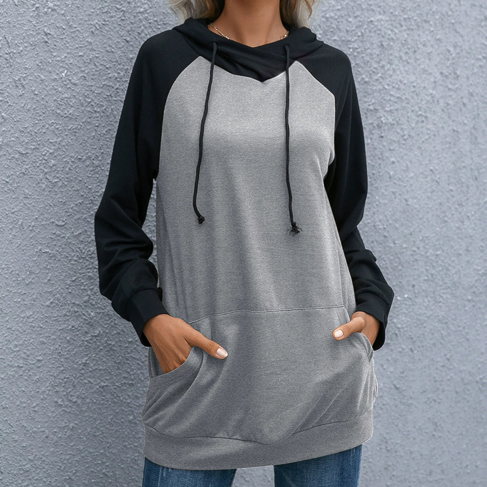 Sweat à capuche douillet Coupe ample Matière douce Capuche