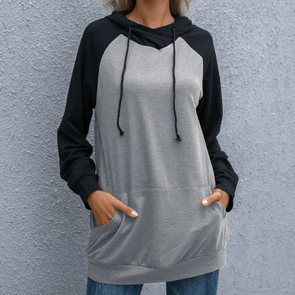 Sweat à capuche douillet Coupe ample Matière douce Capuche