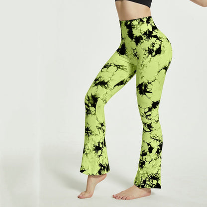 Pantalon de yoga pour femmes, motif batik élégant