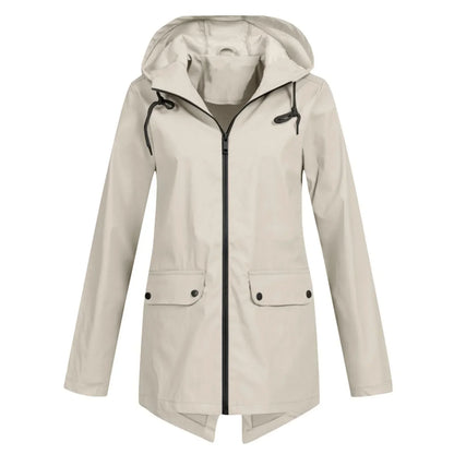 Imperméable Long Femme Capuche Imperméable