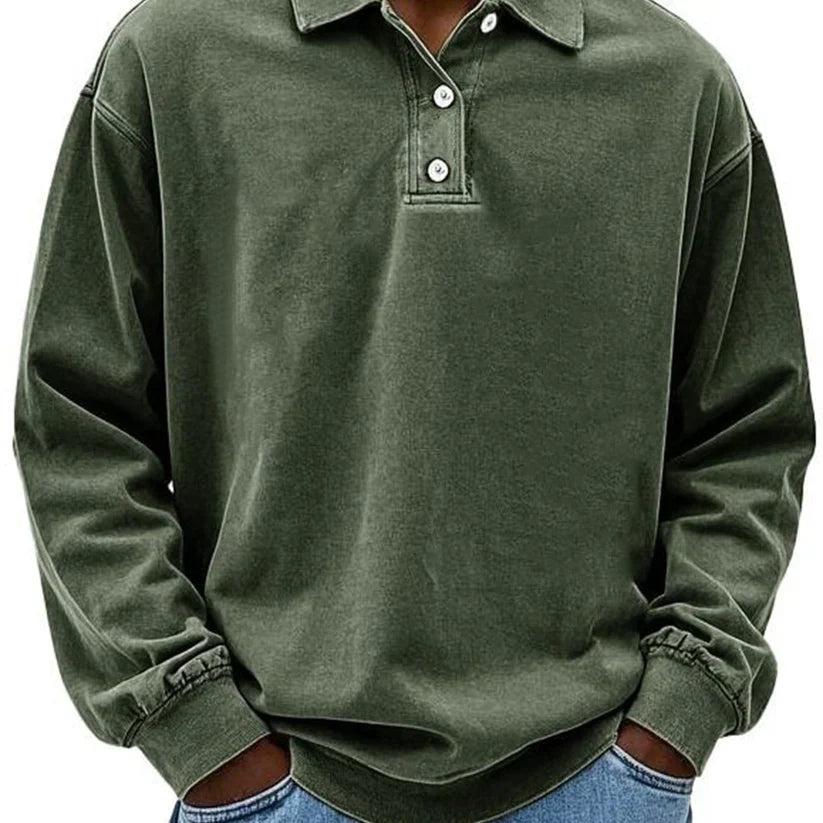 Polo manches longues homme sportif