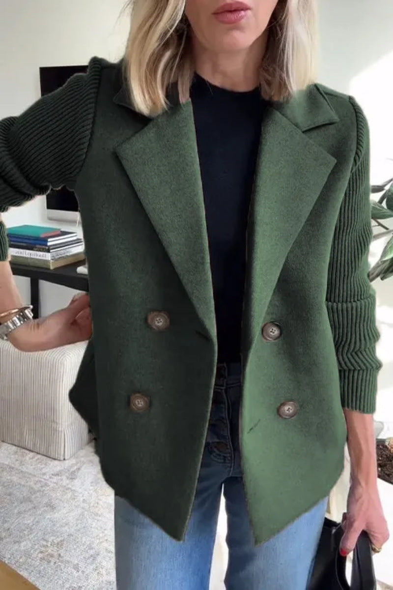 Blazer femme élégant à double boutonnage style moderne