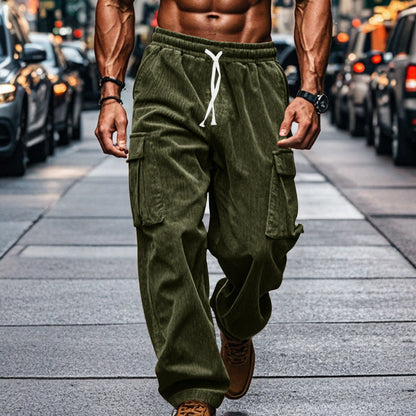 Pantalon cargo homme Confort Loisirs Pantalon en velours côtelé