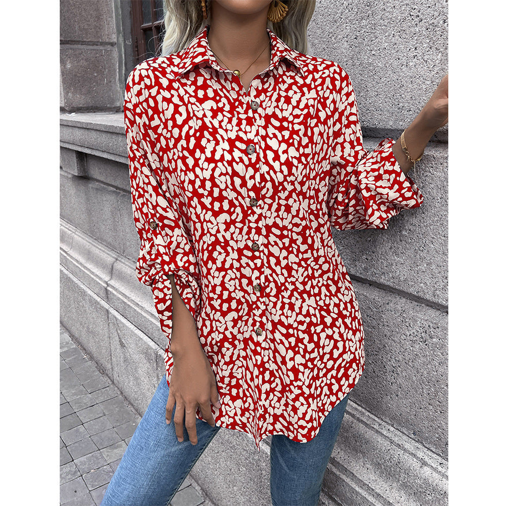 Chemisier femme imprimé animal léger coupe confort