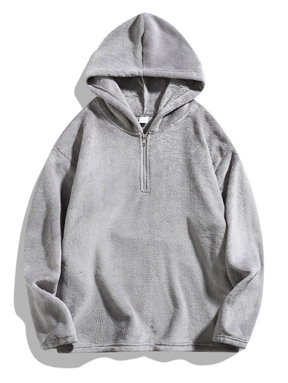 Sweat à capuche en micropolaire douce pour femme