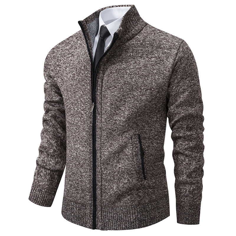 Veste de sport homme Col montant Fermeture éclair Moderne