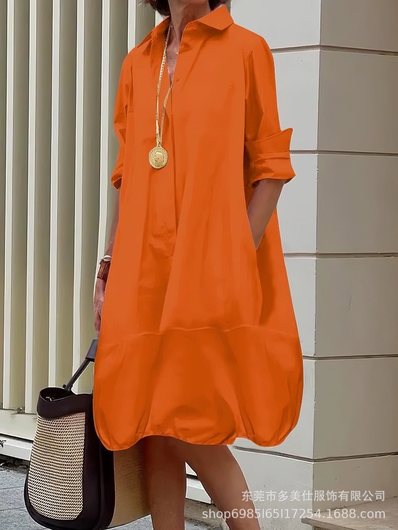 Robe d'été légère pour femme avec poches
