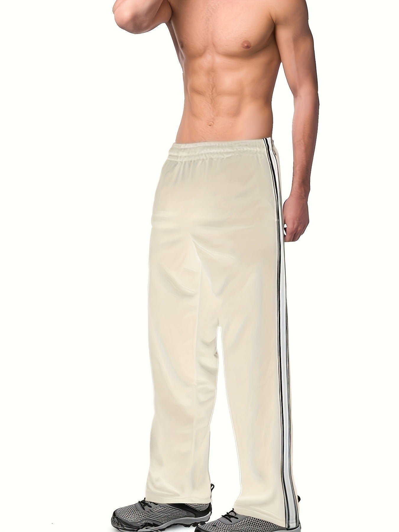 Pantalon de sport homme avec bandes latérales design moderne