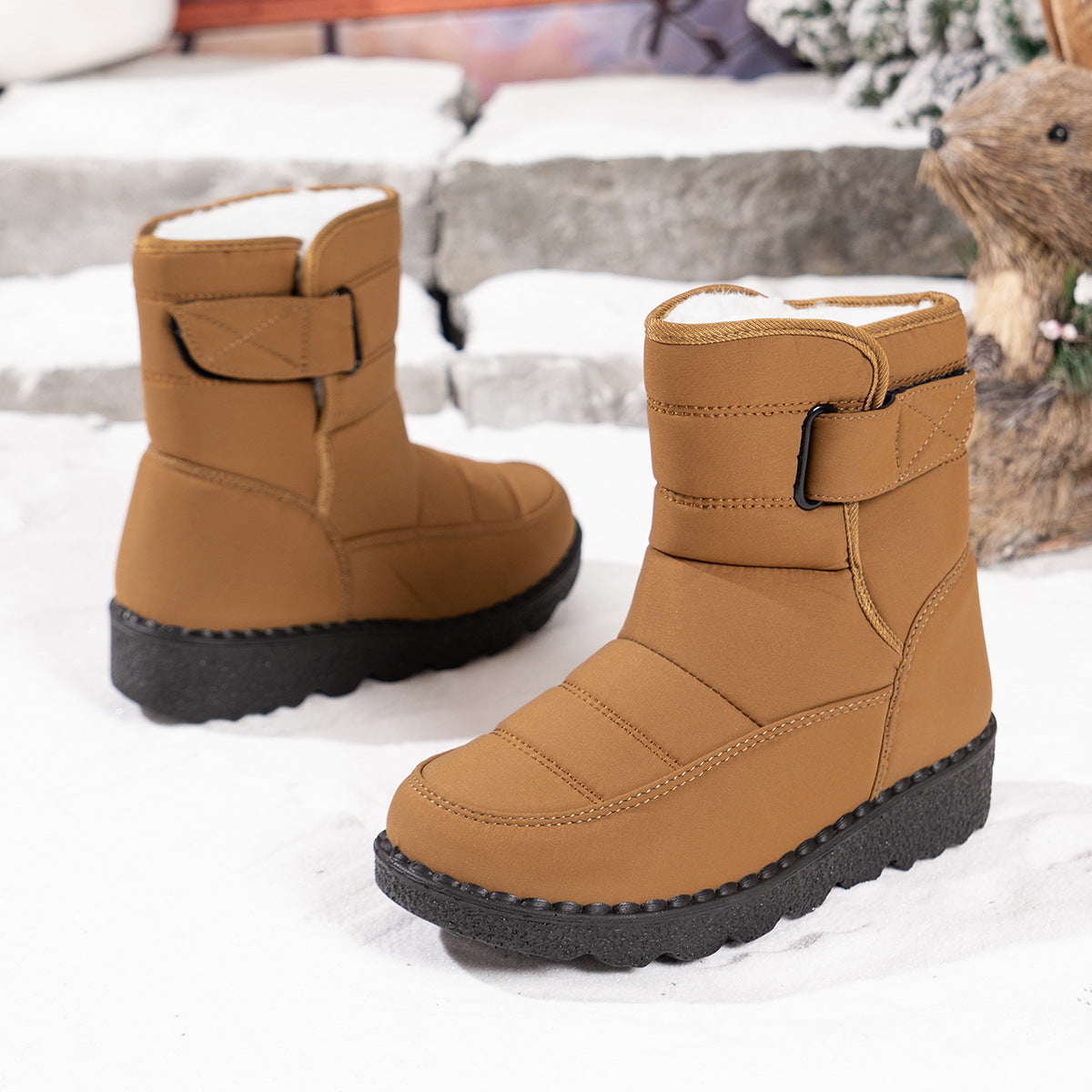 Bottes d'hiver pour femmes, design élégant